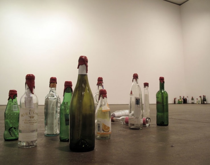 Review 2012 Assortment of bottles, ink, paper, red sealing wax