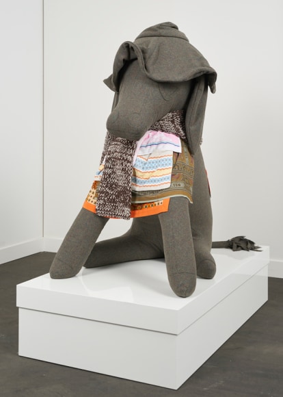 UNTITLED (THE GREEN DONKEY WITH HAT AND BOX &amp;amp; APRONS), 2006, Various materials