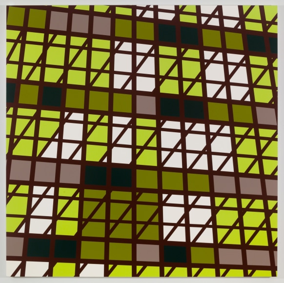 Sarah Morris, Midtown - Seagram with Fluorescents