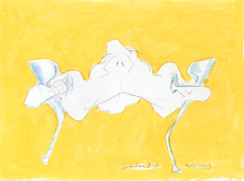 Crutches 2003 Pencil and watercolor on paper