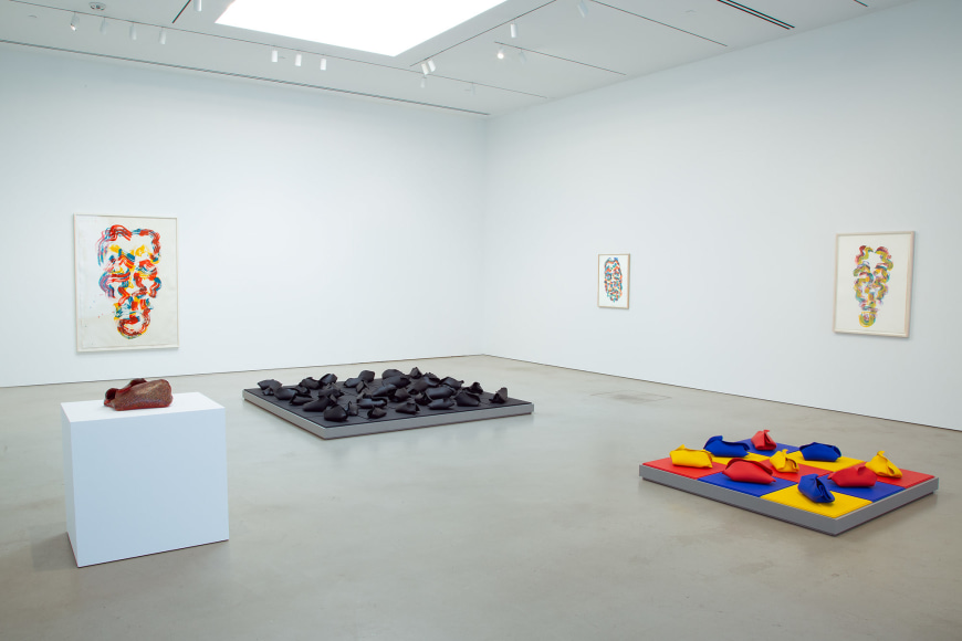 Installation View, Hannah Wilke,&nbsp;Abstract Bodies, Petzel, 2025.&nbsp;Photo by Meg Symanow.