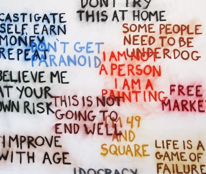 Sean Landers, I Am A Painting, 2011