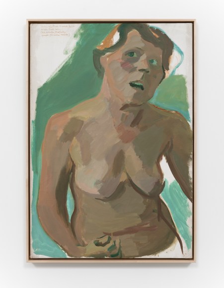 Maria Lassnig, Selfportrait Nude / Ich bin aus Erde u. werde bald wieder Erde sein., ca. 1970-1985