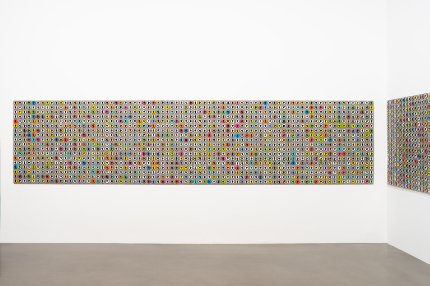 Installation view, Allan McCollum&nbsp;Traces: Past and Present, Petzel, 2022