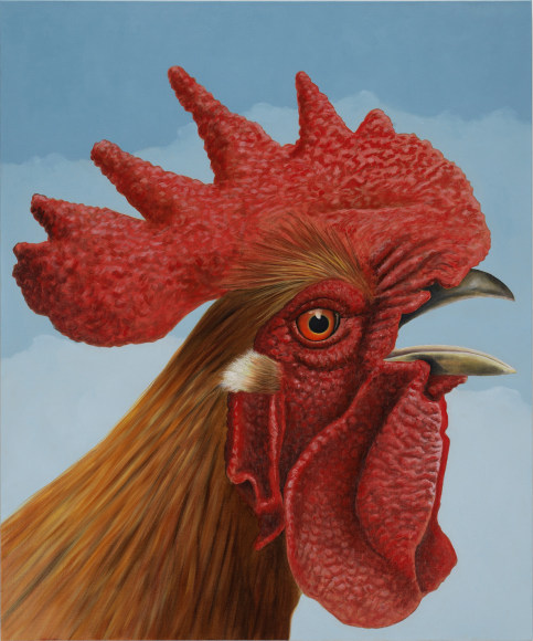 Red Rooster, 2022, Signed and dated on verso