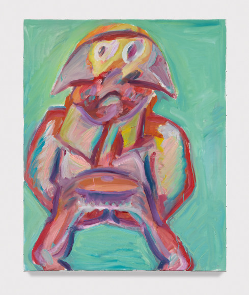 Maria Lassnig, Selbst as Harlekin / Selbstportrait als Pierrot / Selbstportrait as Napoleon (Self as Harlequin / Self-Portrait as Pierrot / Self-Portrait as Napoleon), 1997