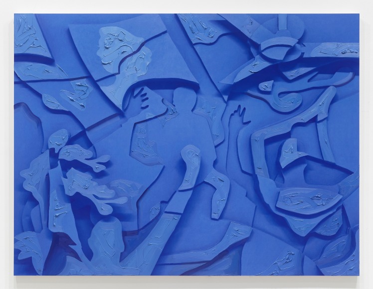 Pieter Schoolwerth, Model in Blue, 2016