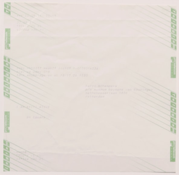 On Kawara, I am still alive