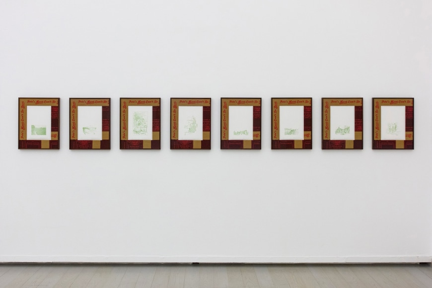 Stephen Prina, English for Foreigners: Book Illustrations, 2017