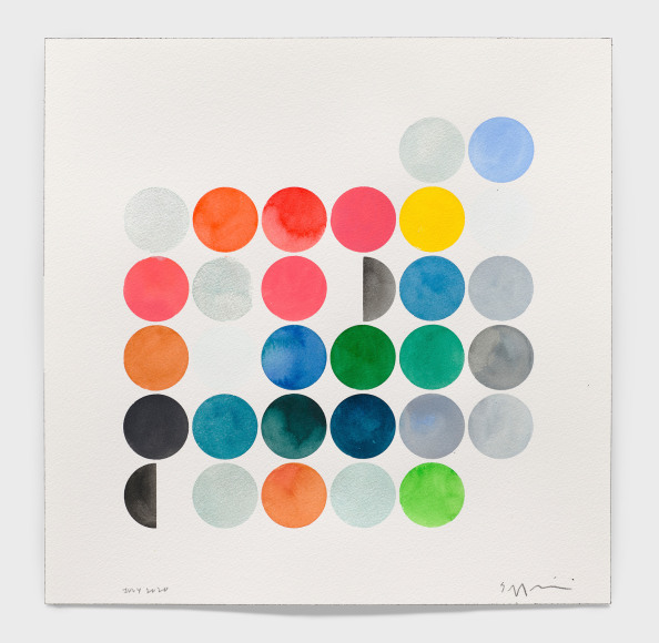 July 2020, 2020, Watercolor on paper