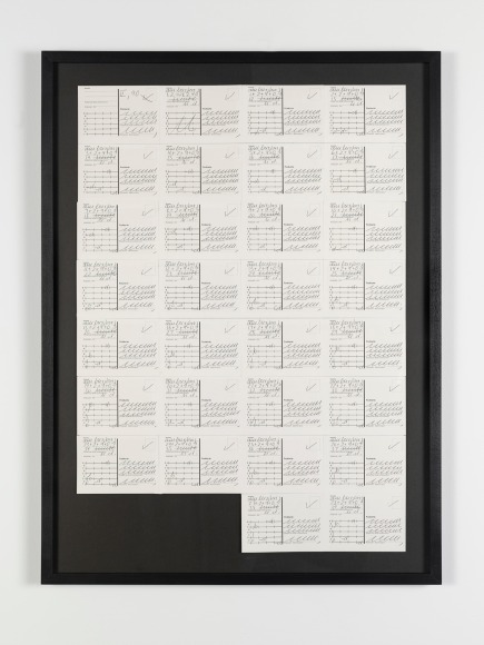 Hanne Darboven, Ohne Titel / Untitled Monate mit Postkarten (Februar) / Months with postcards (February), 1990
