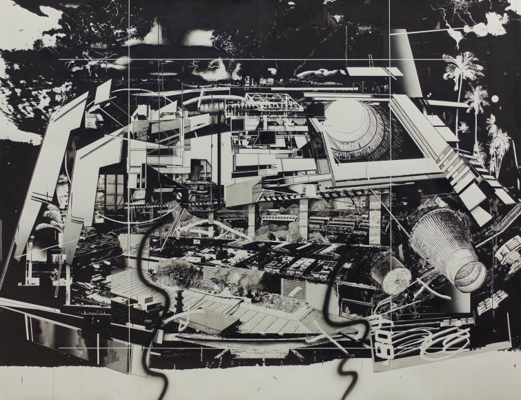 Underworld 2015 Black ink and charcoal on paper