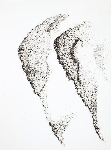 Untitled 2006 Caviar, lacquer on canvas