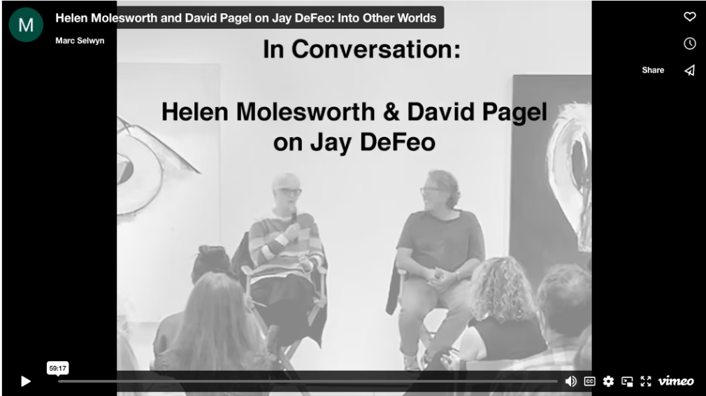 Helen Molesworth &amp; David Pagel on Jay DeFeo: Into Other Worlds