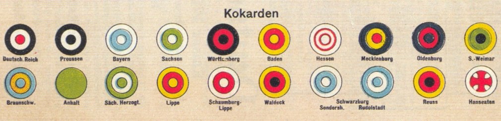 Imperial German Army cockade designs
