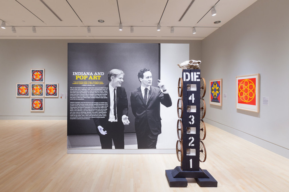 Installation view of&nbsp;The Essential Robert Indiana, Indianapolis Museum of Art, February 16&ndash;May 4, 2014