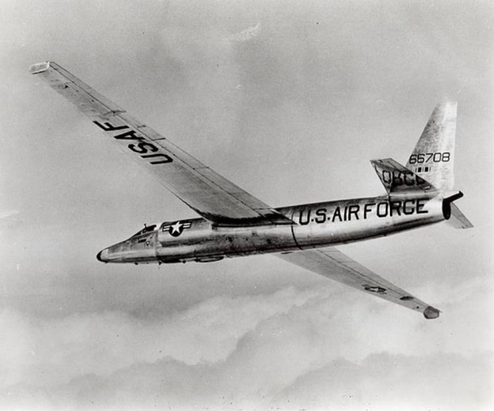 Lockheed U-2A in flight, &nbsp;