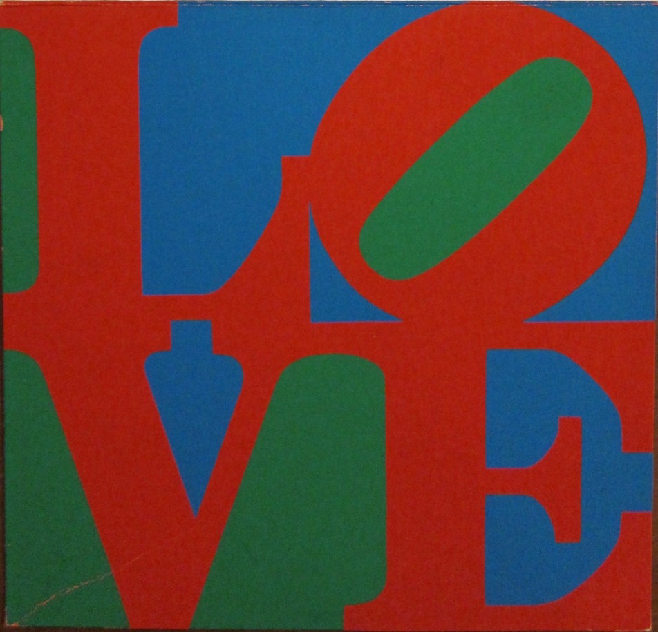 LOVE Christmas card, printed by the Museum of Modern Art, New York, 1965, &nbsp;