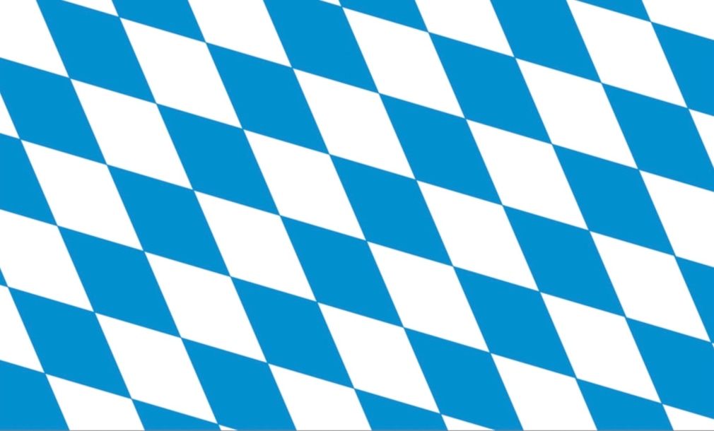 The Bavarian flag; its blue and white diamond pattern is referenced in KvF XVII. Marsden Hartley, Karl von Freyburg, and von Freyburg&#039;s cousin&nbsp;Arnold R&ouml;nnebeck traveled to Munich, the capital of Bavaria, together&nbsp;