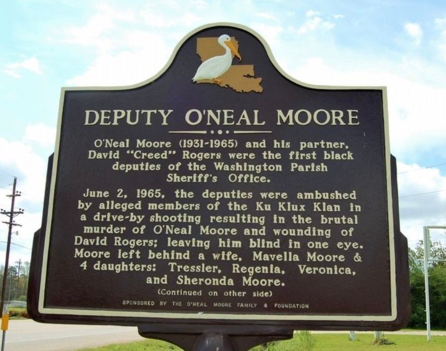 Historical marker in Varnado, Louisiana