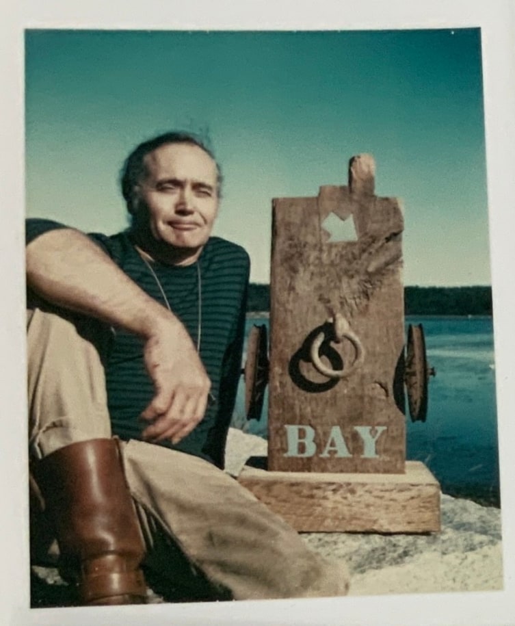 Robert Indiana with Bay, Vinalhaven, Maine, 1981, &nbsp;
