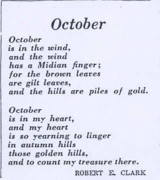 First version of &quot;October,&quot; published in&nbsp;The Arsenal Cannon, October 24, 1945