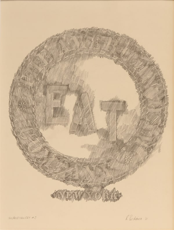 The American Eat #3, 1961, &nbsp;