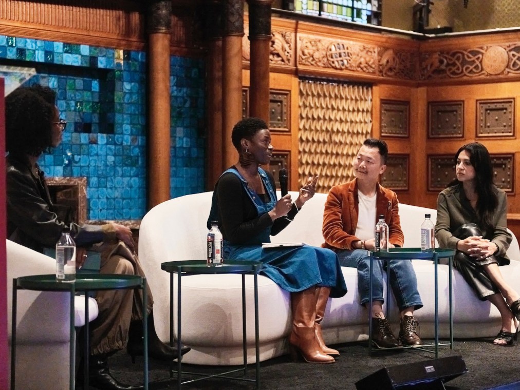 The panelists onstage at The Photography Show