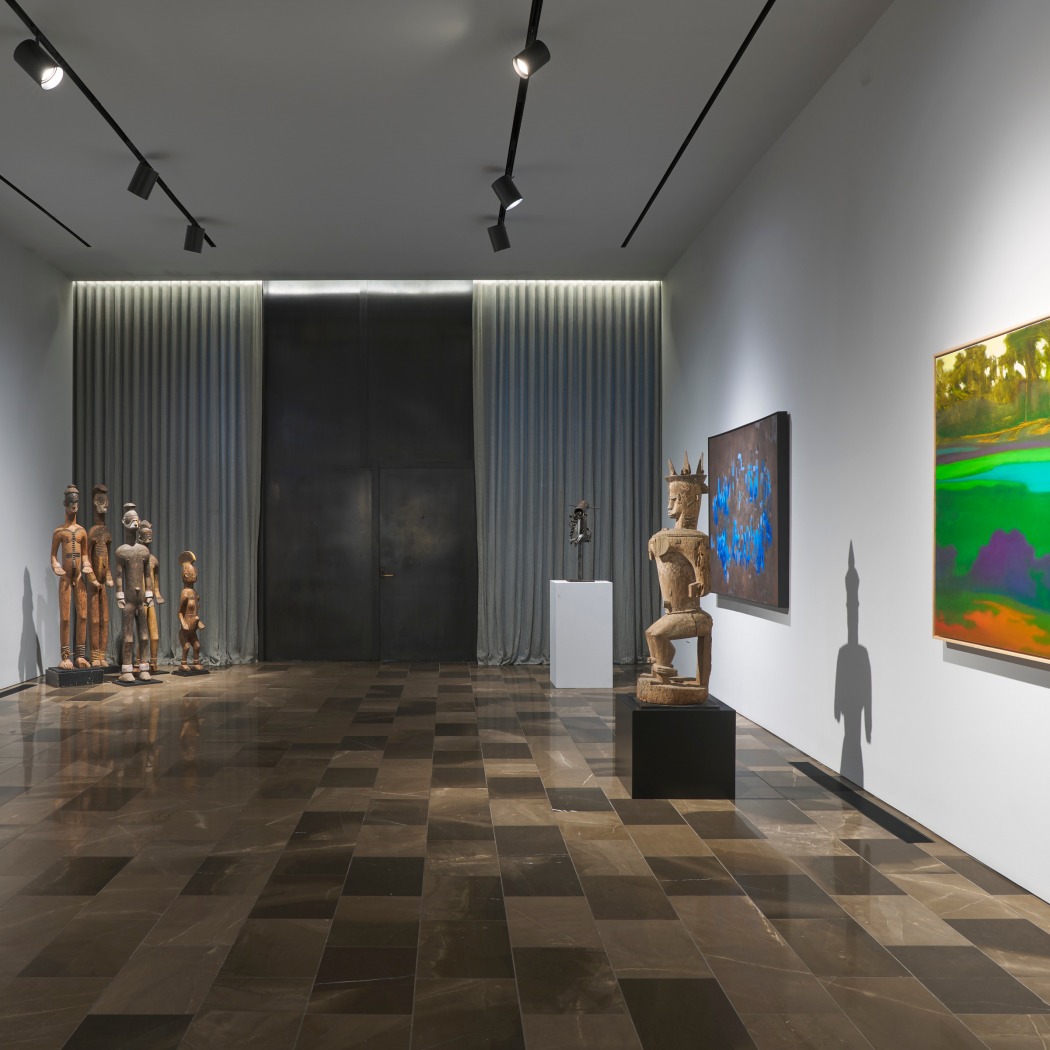 Installation view of Urhobo and Abstraction