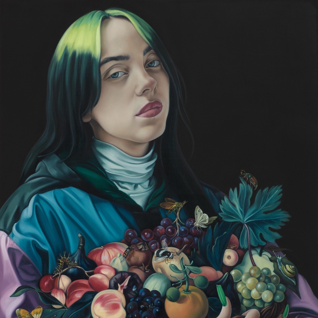 Jesse Mockrin Paints Billie Eilish in the Style of Caravaggio for Vogue