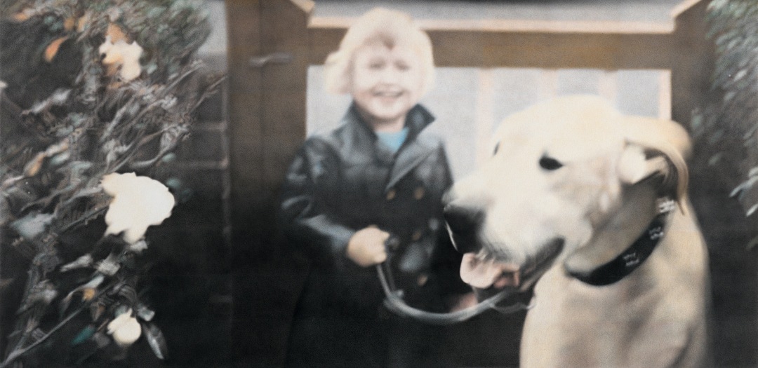 self portrait with dog