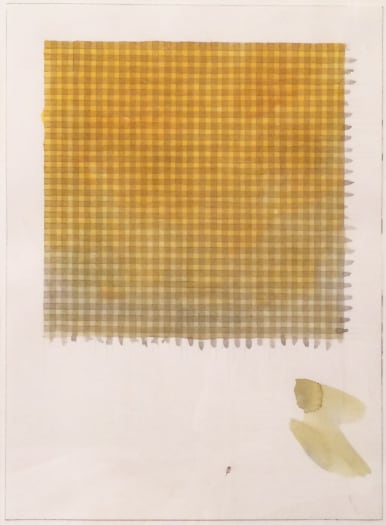 Peter Schuyff Untitled, circa 1986 watercolor and pencil on paper 16 x 11 inches