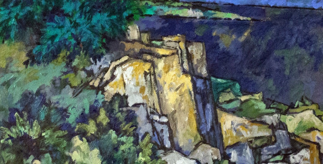 Image of oil painting of Bunker Head on Cranberry Island by Easton Pribble.