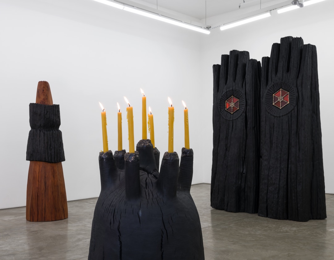 Installation view of "Relic, Reliquary, Requiem"