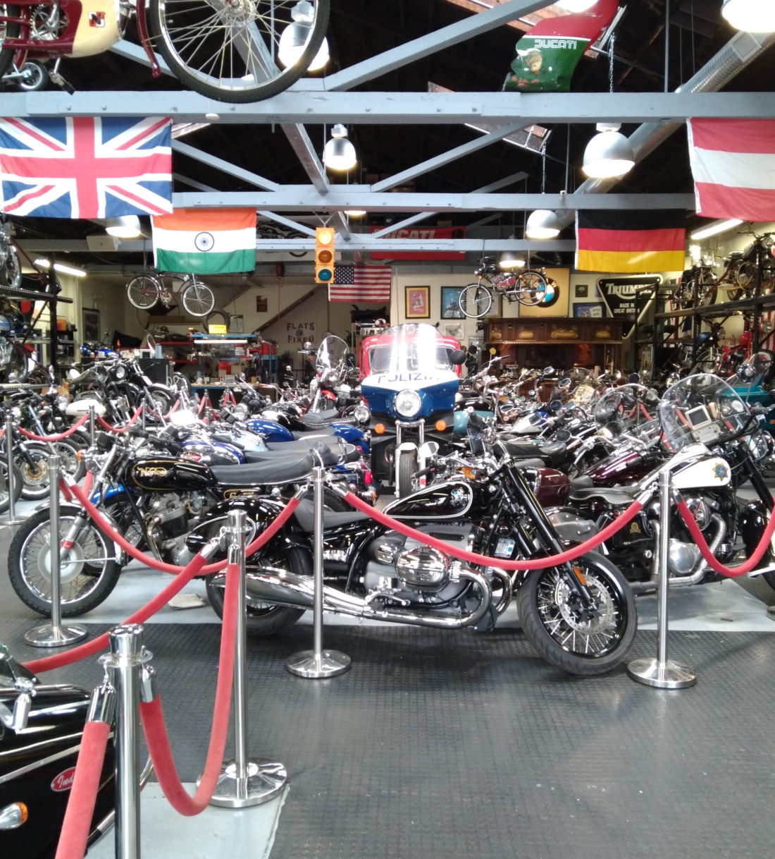 Billy Joel's Motorcycle Museum right next to the Bahr Gallery