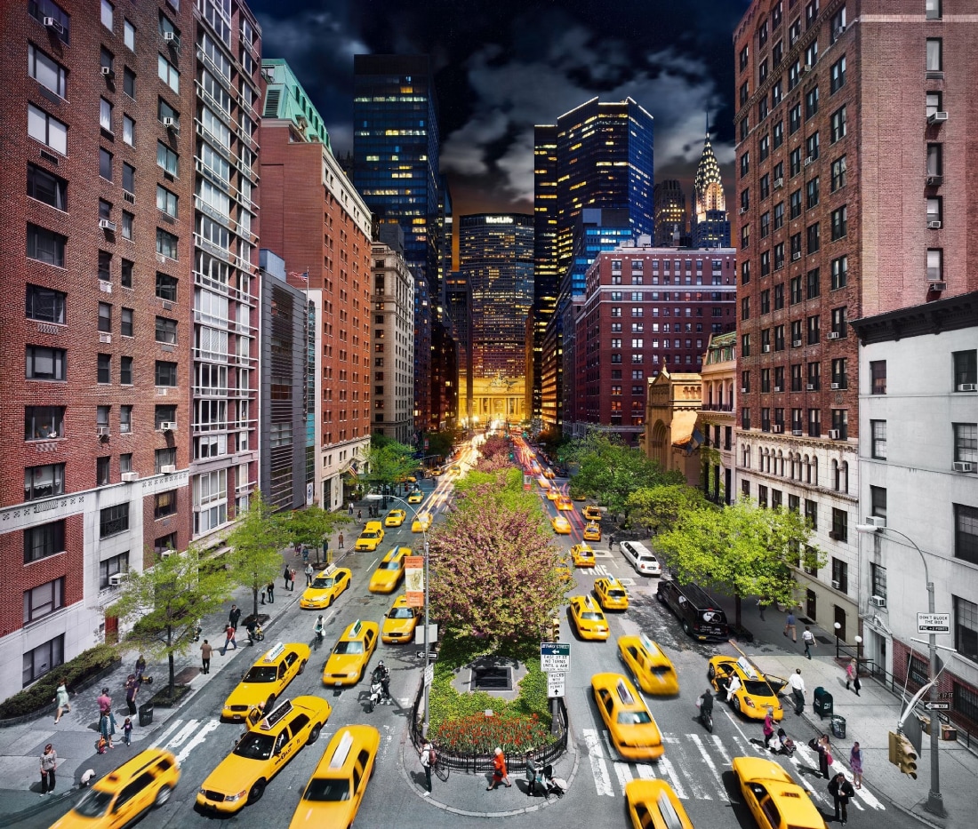 Stephen Wilkes, Park Avenue, NYC, Day to Night, 2011