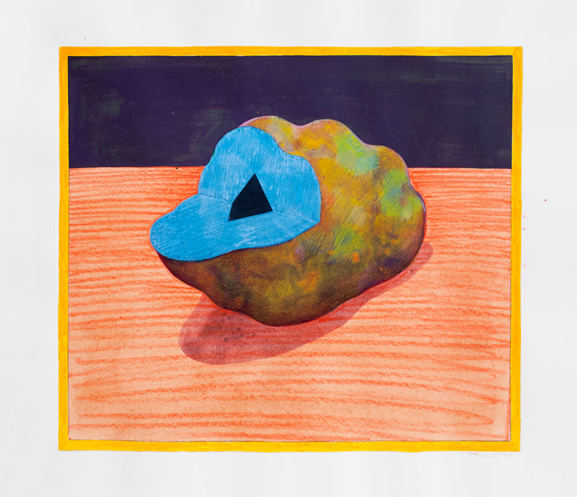 Untitled, 1990 watercolor and colored pencil on paper