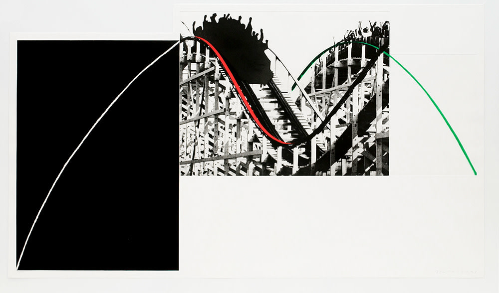 Rollercoaster, 1989-90 photogravure with color aquatint 