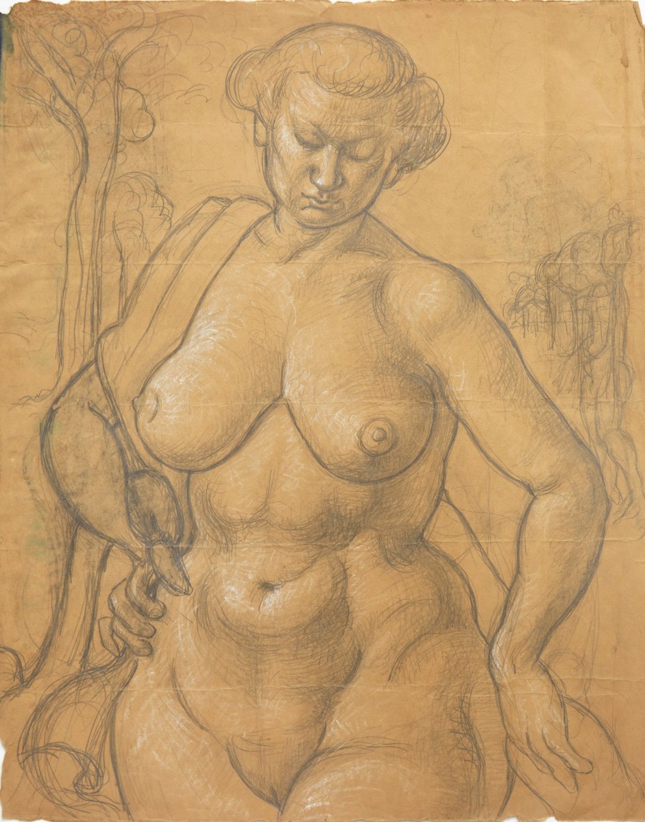 Bernard Perlin, Study For Female Nude
