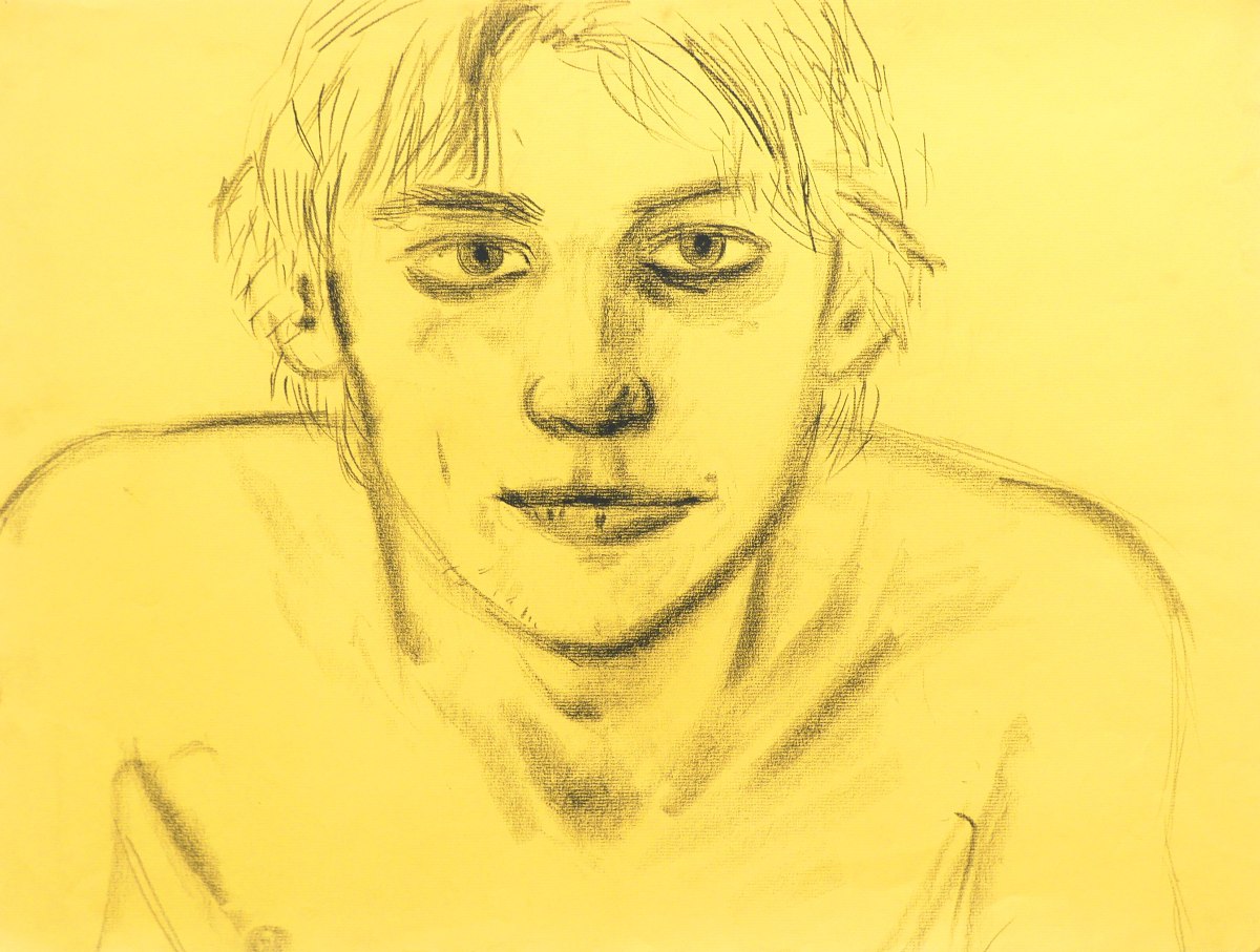 Larry Stanton, Young Man on Yellow, c.1981