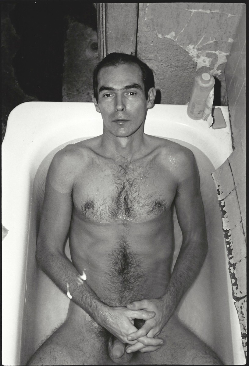 Peter Hujar in bathtub by Don Herron