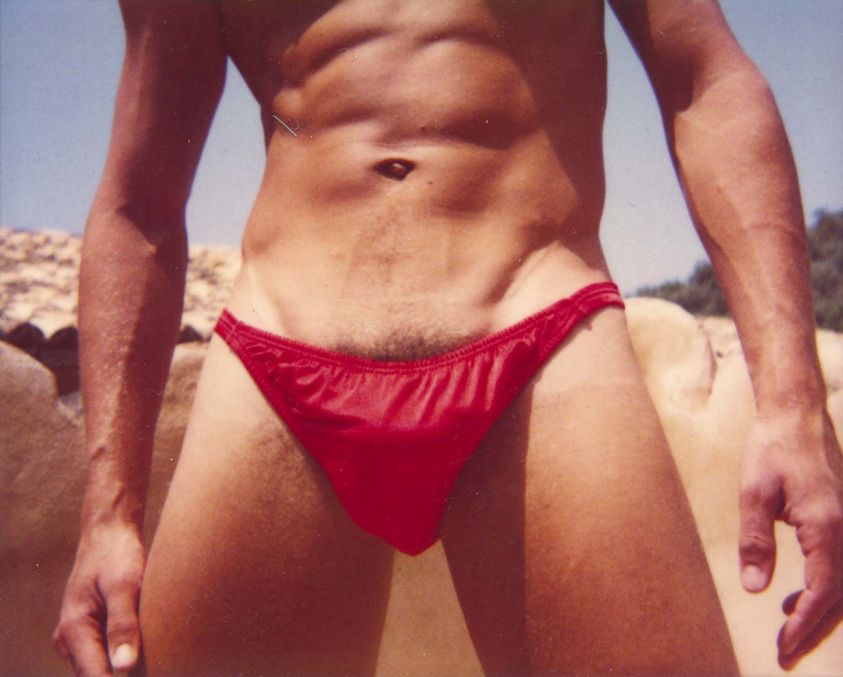 Christopher Makos, Kevin Kendall In Red Bikini