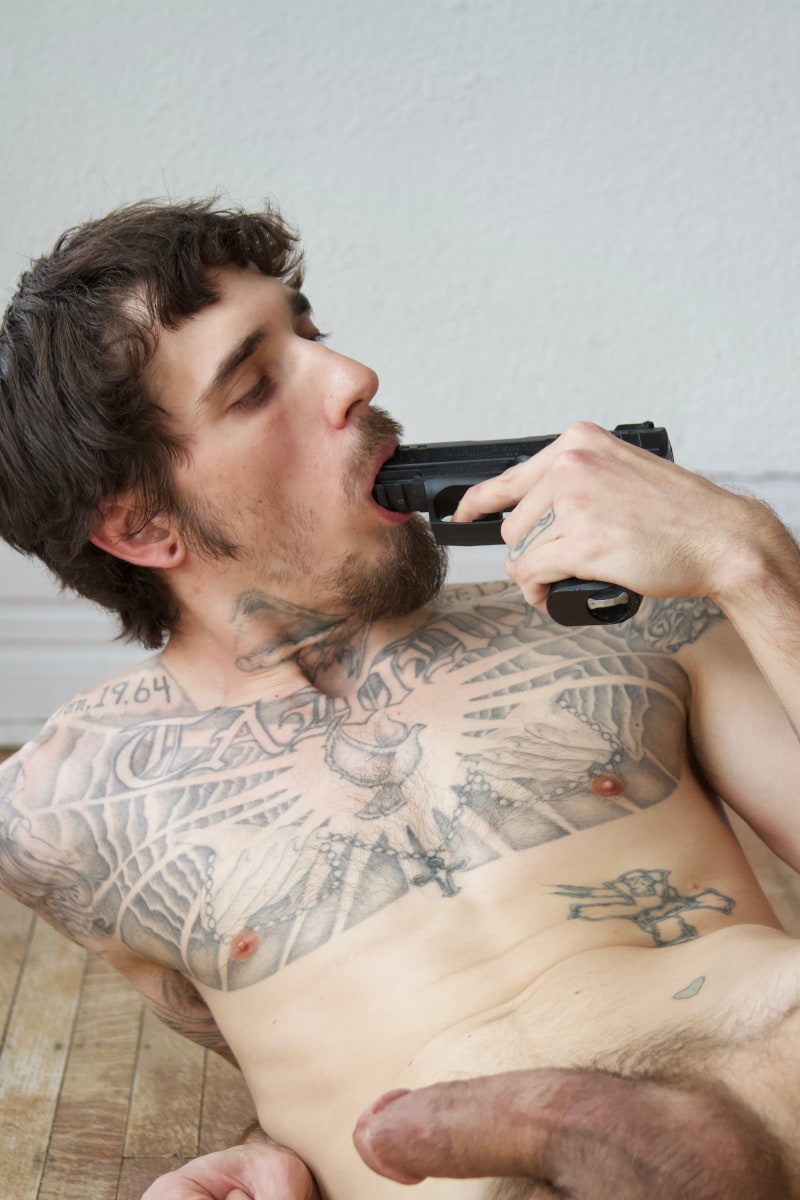 Chivas Clem, Aaron Eating Gun with Erection, 2019