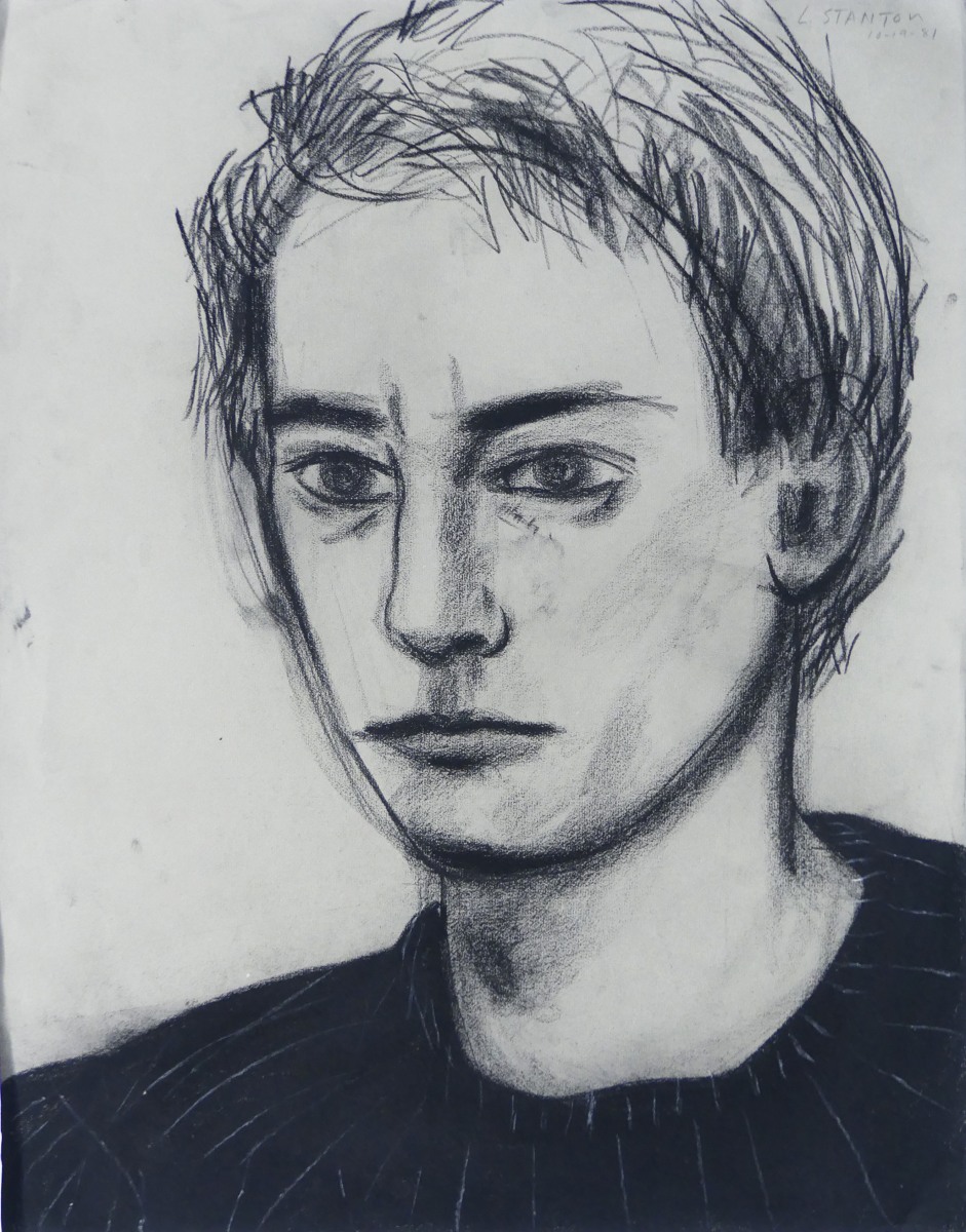 Larry Stanton, Self-Portrait in Charcoal, 1981