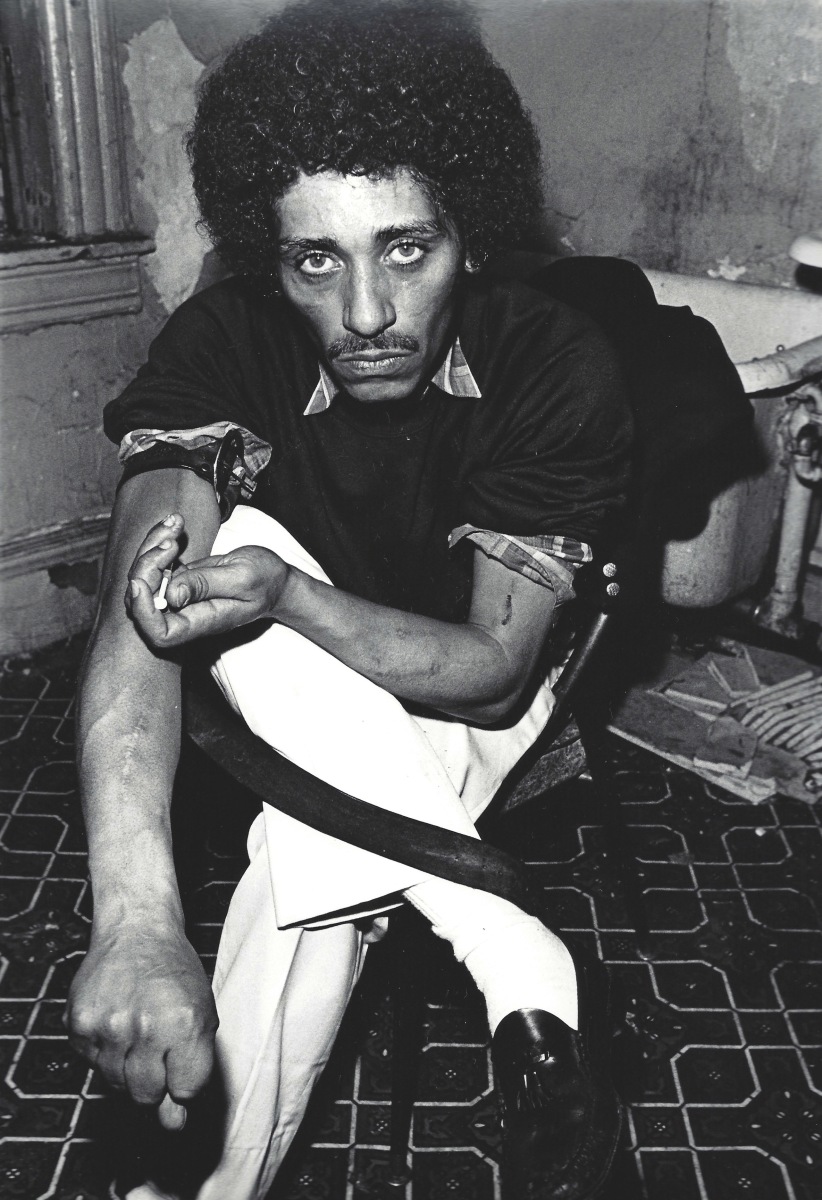 Arlene Gottfried Heroin, (Man Shooting Up on Toilet), 1982