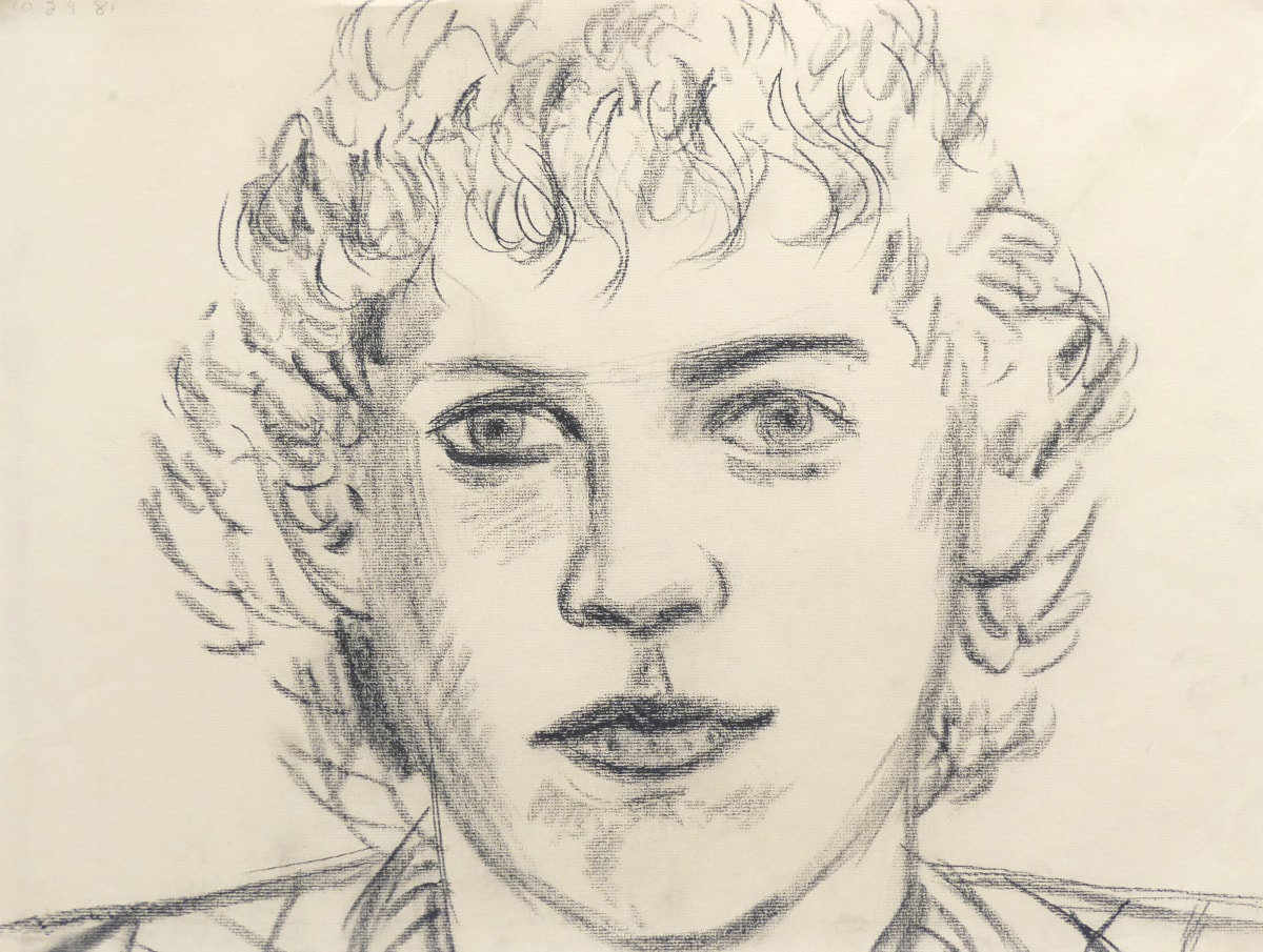 Larry Stanton,Untitled, Young Man With Curly Hair, 1981