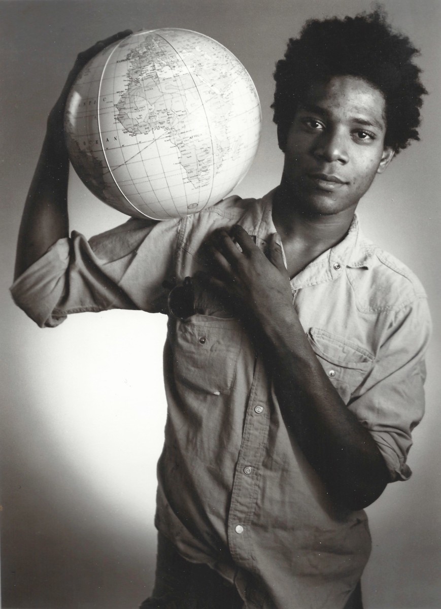 Christopher Makos, Basquiat With Africa On his Shoulder