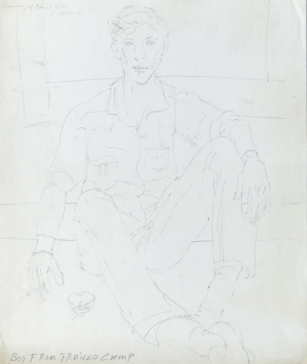 Larry Stanton, Drawing of Daniel Allen, 1971