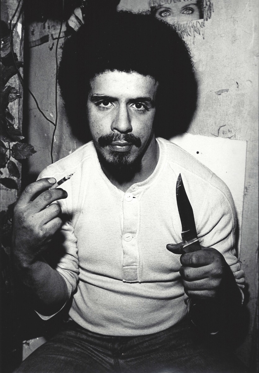 Arlene Gottfried Heroin, (Man with Needle and Knife), 1982