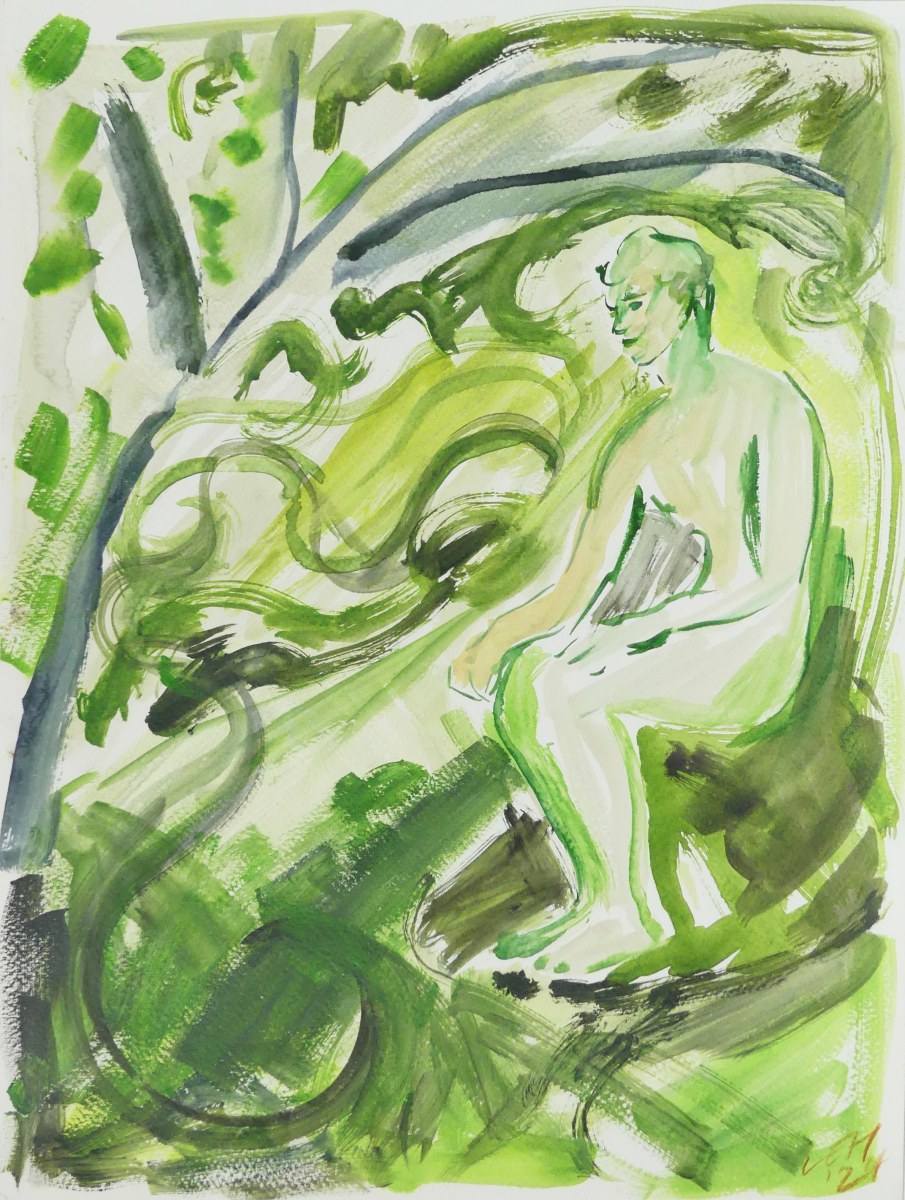 Luke Edward Hall, Ancient Green Glade, 2024